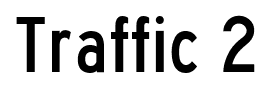 Traffic 2 font